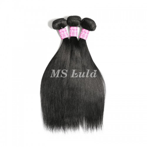 #1 Jet Black Natural Straight Human Hair Bundles(Can't Take Dye) | Human Hair Wig | Lace Front